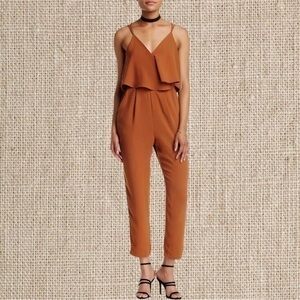 Camel color, jumpsuit, brand new